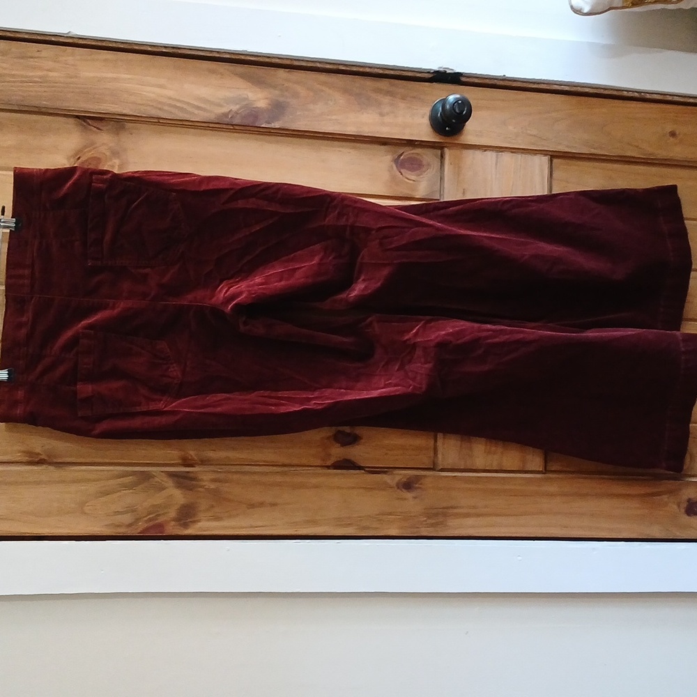 Anthropologie Pilcro Stretch Velvet Flare Leg Pants - 32 - Picture 4 of 6
